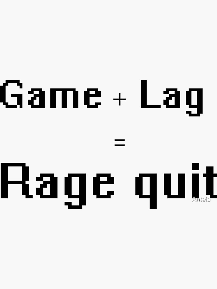 Rage Quit Gaming Sticker