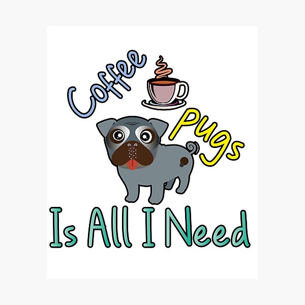Item preview, coffee drinker pugs lover  designed and sold by MR20.