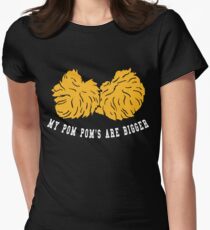Cheerleader Pom Pom Women's Fitted T-Shirt