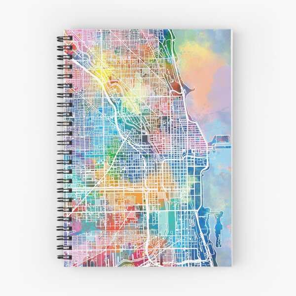 Item preview, chicago map designed and sold by BekimART2.