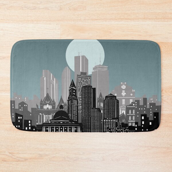 Item preview, boston skyline designed and sold by BekimART2.