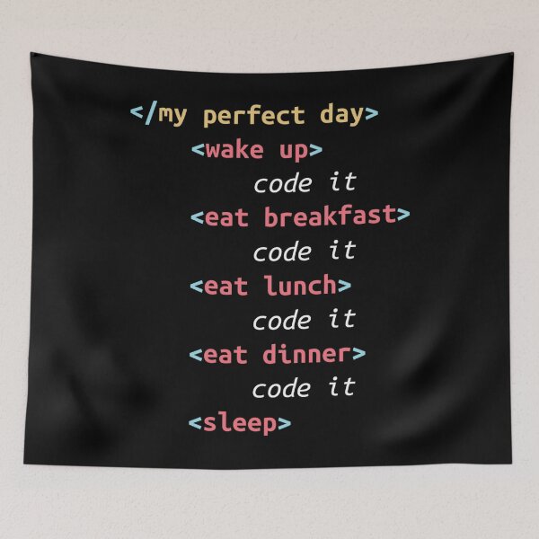 Item preview, My Perfect Day Coding Funny Cool Programmer  designed and sold by OdmiDesign.