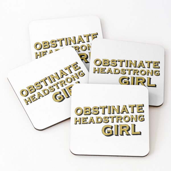 Item preview, Obstinate, headstrong girl (Pride & Prejudice) - black + gold effect designed and sold by Ofeefee.