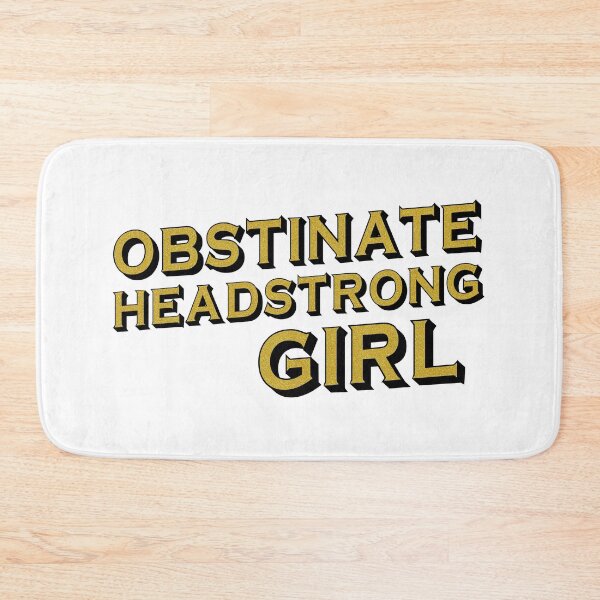 Item preview, Obstinate, headstrong girl (Pride & Prejudice) - black + gold effect designed and sold by Ofeefee.