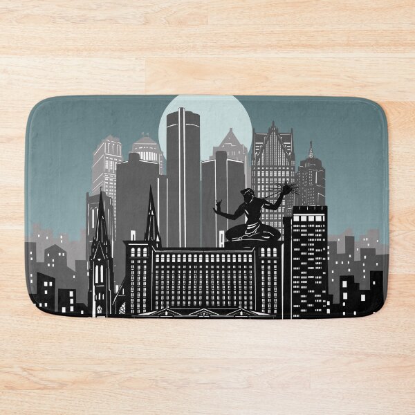 Item preview, detroit skyline designed and sold by BekimART2.