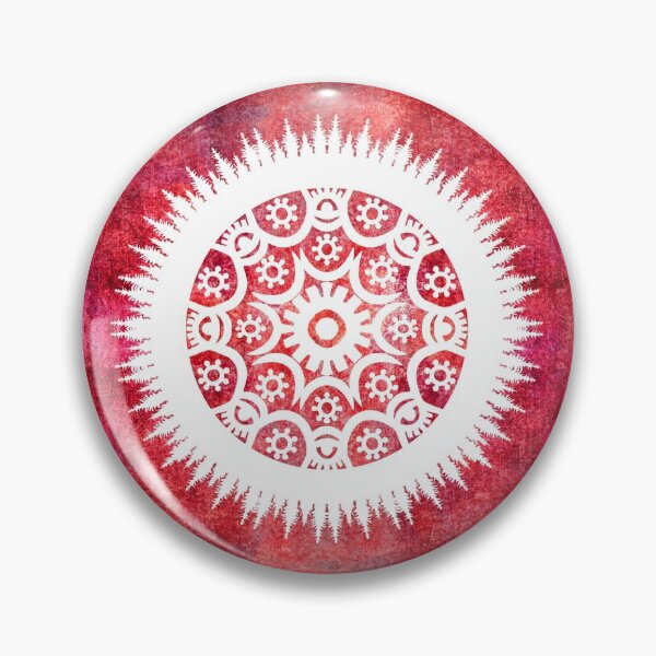 Item preview, Red Grunge Distressed Prayer for Harmony among all Humanity and Earth Mandala designed and sold by WatersEdgeGal.
