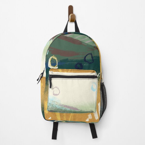 Item preview, Abstract Landscape with Grass in Green and Yellow Ochre designed and sold by Manda Lyn LaCorte.