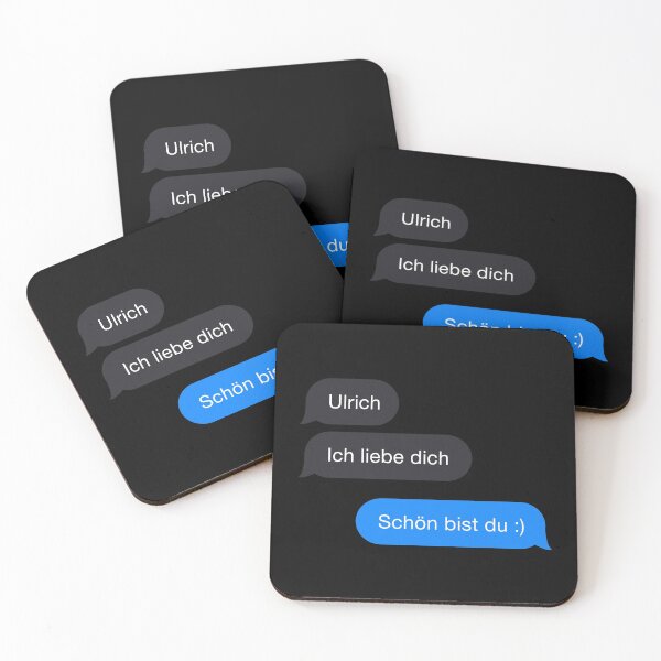 Item preview, Ulrich ich liebe dich - Schön bist du DARK mode designed and sold by MarcoPolok.