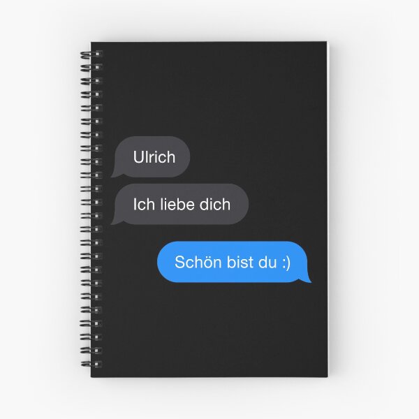 Item preview, Ulrich ich liebe dich - Schön bist du DARK mode designed and sold by MarcoPolok.