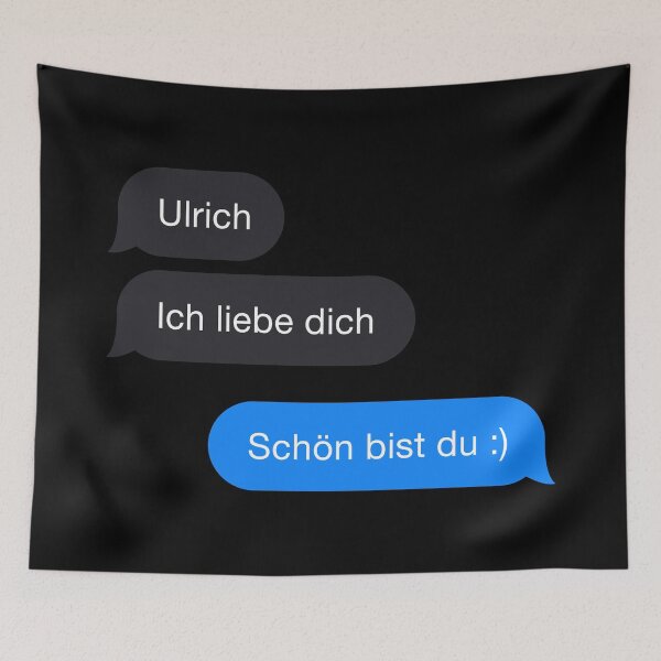 Item preview, Ulrich ich liebe dich - Schön bist du DARK mode designed and sold by MarcoPolok.