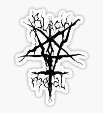 Black Metal Sticker