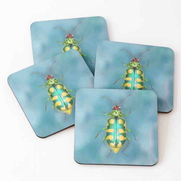 Item preview, Metallic Green Beetle - Banded Cucumber Beelte by Ela Steel designed and sold by elasteel.