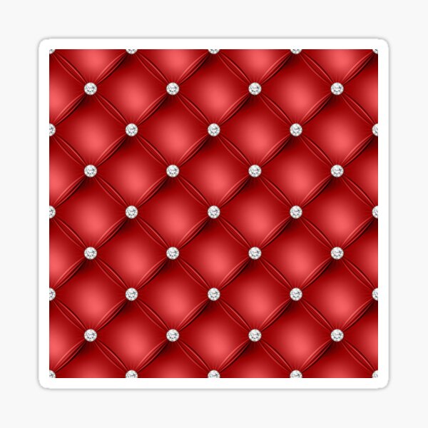  Diamond Pattern In Red Sticker For Sale By WisdomInspired Redbubble