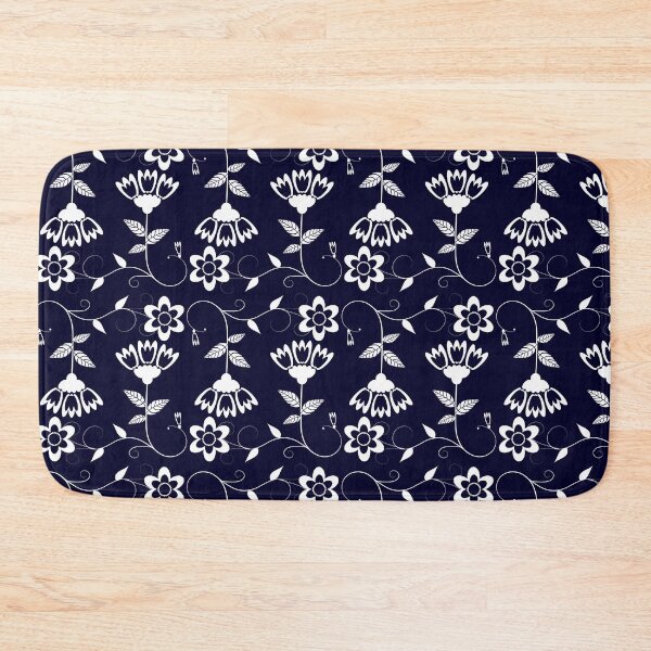 Item preview, Pattern flowers blue white designed and sold by ChrissiCreation.