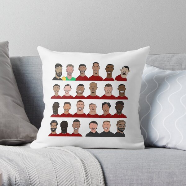 Liverpool 2019/20 Team Throw Pillow