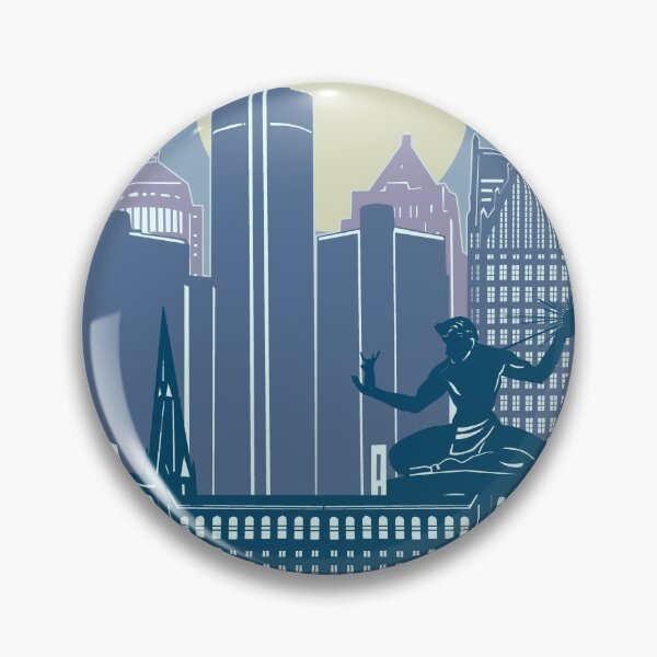 Artikelvorschau, Skyline von Detroit entworfen und verkauft von BekimART2.