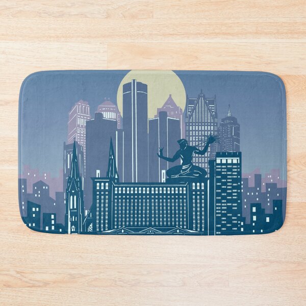 Item preview, detroit skyline designed and sold by BekimART2.
