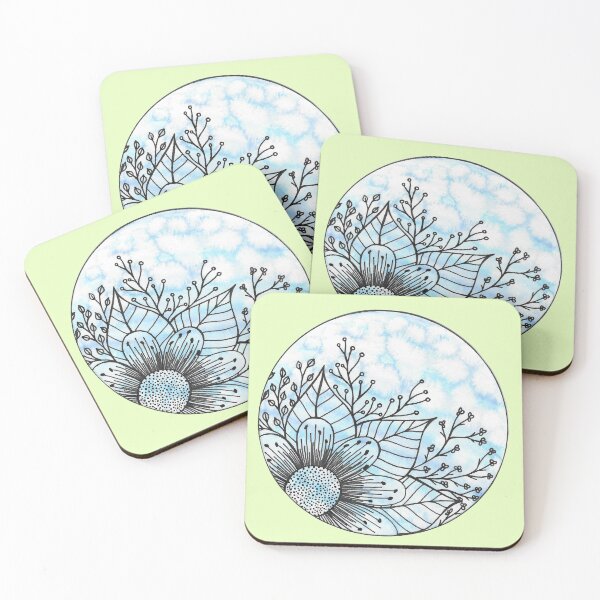Item preview, ORB WITH FLOWER AND LEAVES  designed and sold by Jenna Hilton Doodles.