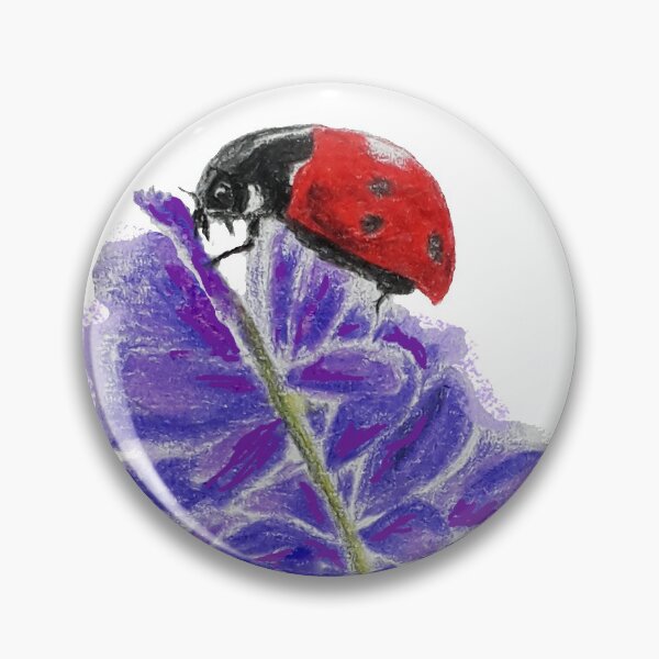 Item preview, Ladybird (Ladybug) on Lavender designed and sold by wildseadesign.