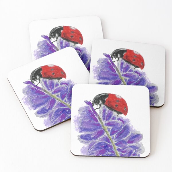 Item preview, Ladybird (Ladybug) on Lavender designed and sold by wildseadesign.