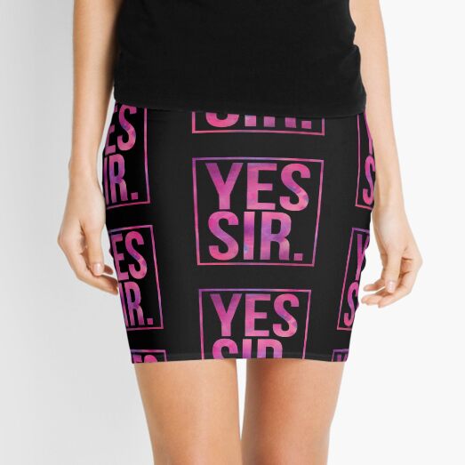 YES SIR Mini Skirt