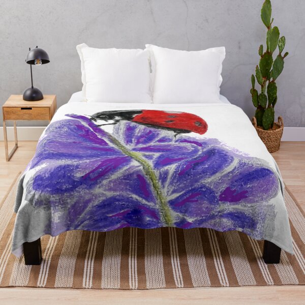 Item preview, Ladybird (Ladybug) on Lavender designed and sold by wildseadesign.