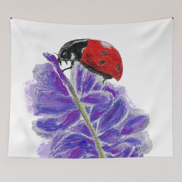 Item preview, Ladybird (Ladybug) on Lavender designed and sold by wildseadesign.
