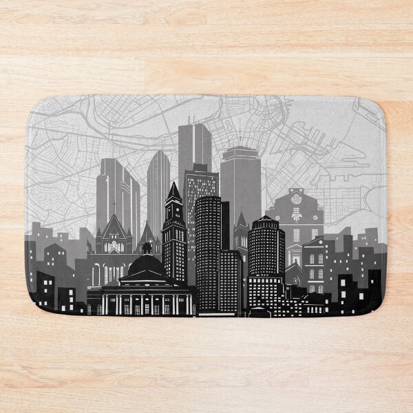 Item preview, boston skyline designed and sold by BekimART2.