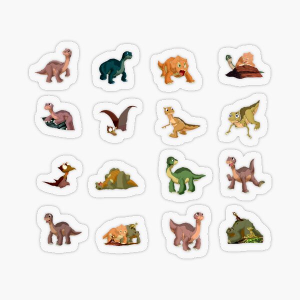 The Land Before Time Dinosaurs Pack Transparent Sticker
