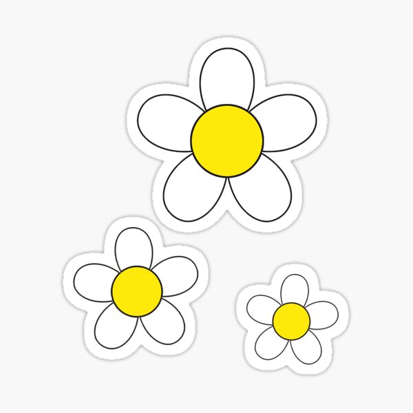 "White Flower Stickers" Sticker for Sale by aam17b Redbubble