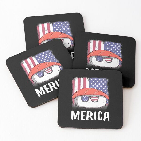 Item preview, Merica Sushi Japanese Food Lover USA American Flag designed and sold by fatamyfan1.