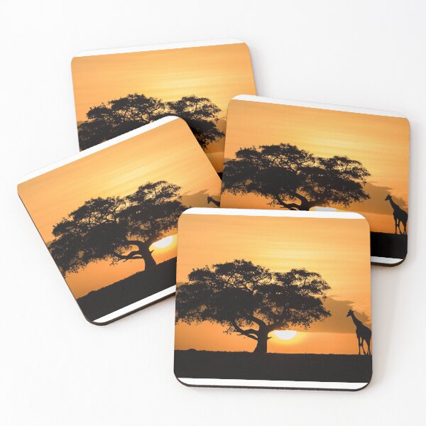 Item preview, Giraffe at Sunset designed and sold by Kellie Netherwood.