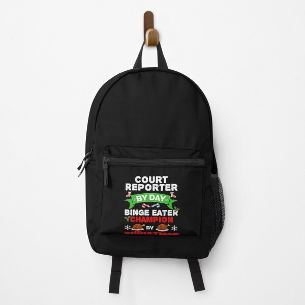 Item preview, Court Reporter by day Binge Eater by Christmas Xmas designed and sold by losttribe.