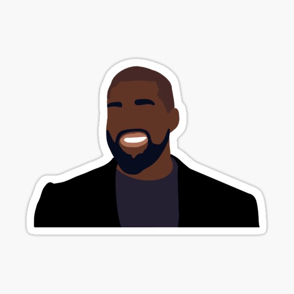 Kanye West Faceless Portrait Sticker