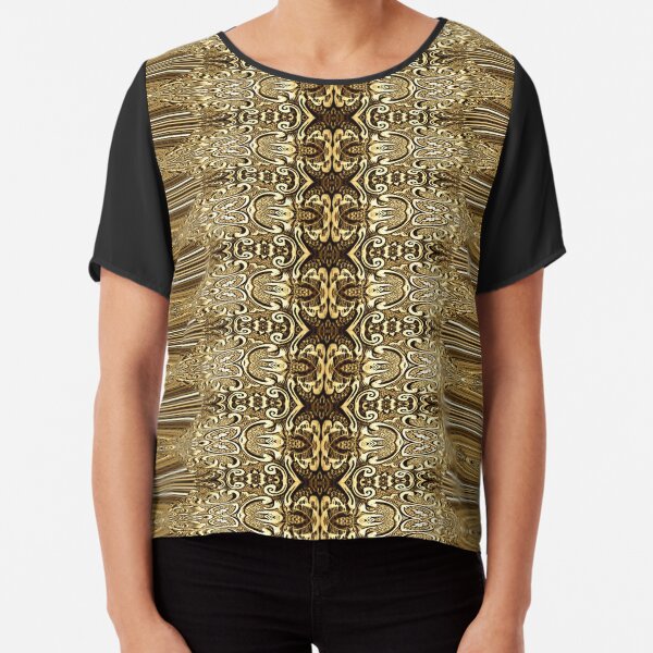 Golden Floral (3) Chiffon Top