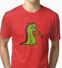 Hungry Dinosaur Tri-blend T-Shirt