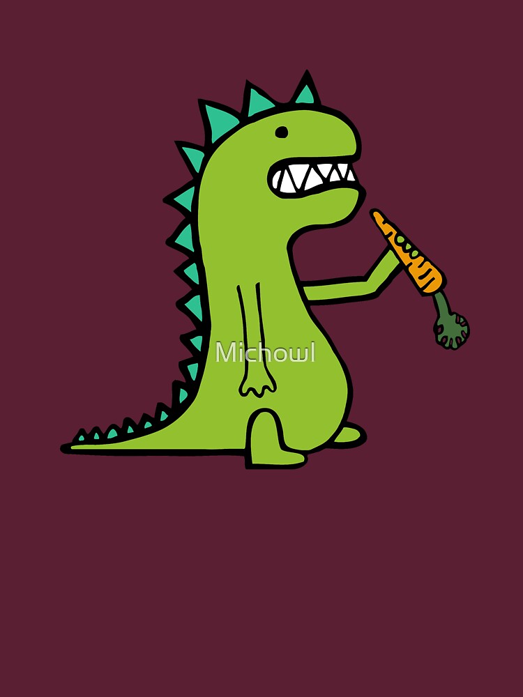 Hungry Dinosaur by Michowl