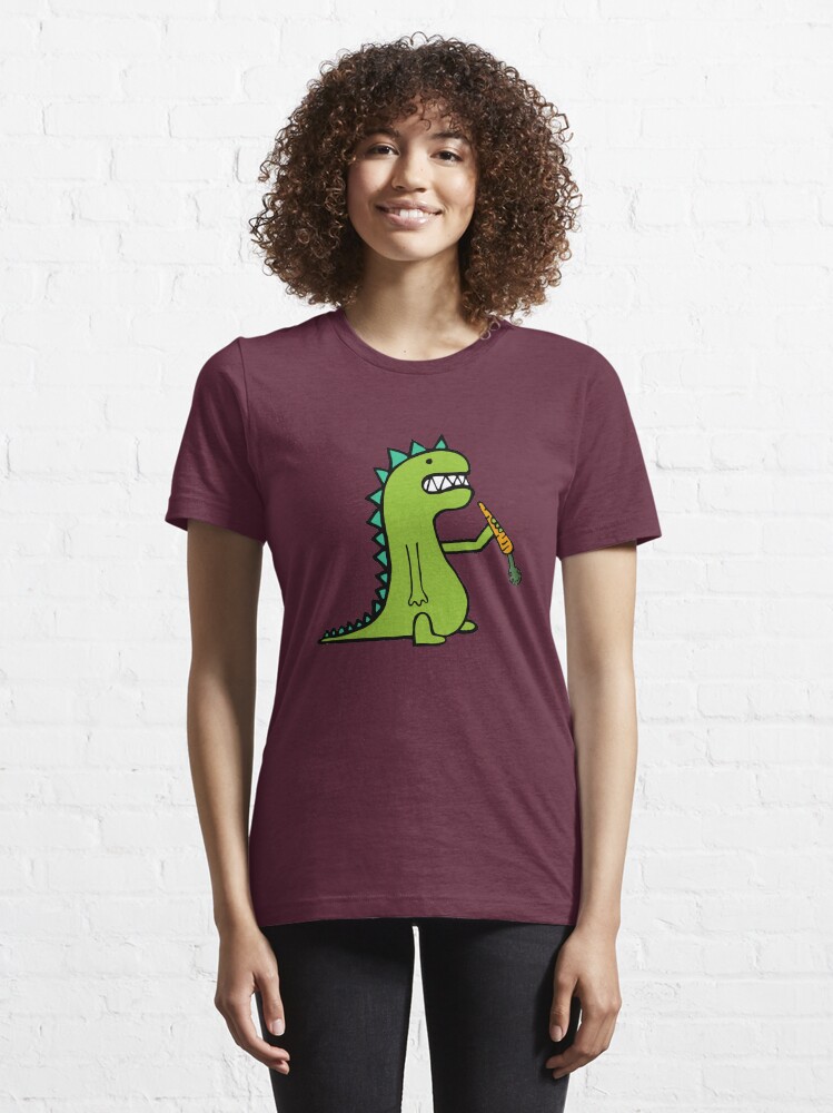 Alternate view of Hungry Dinosaur Essential T-Shirt