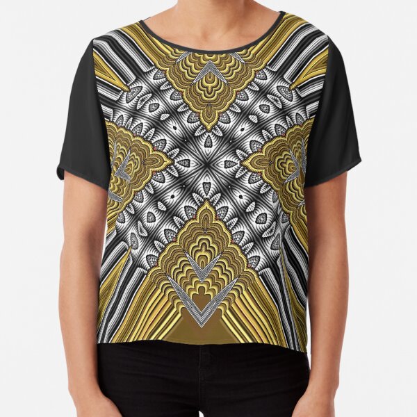 Exotic Crochet (2) Chiffon Top