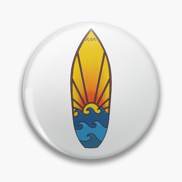 Item preview, Sunset surfboard designed and sold by Lauren Ellis.