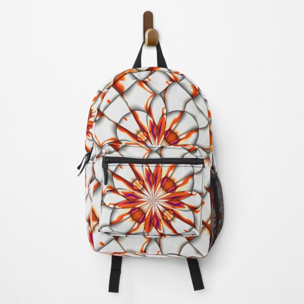 Item preview, Orange pattern on silver weaved background. designed and sold by ikshvaku.