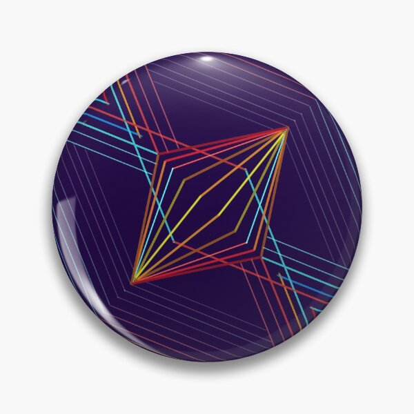 Item preview, Modern Abstract Geometric Diamond Pattern Purple and Rainbow Colors  designed and sold by Versatill.