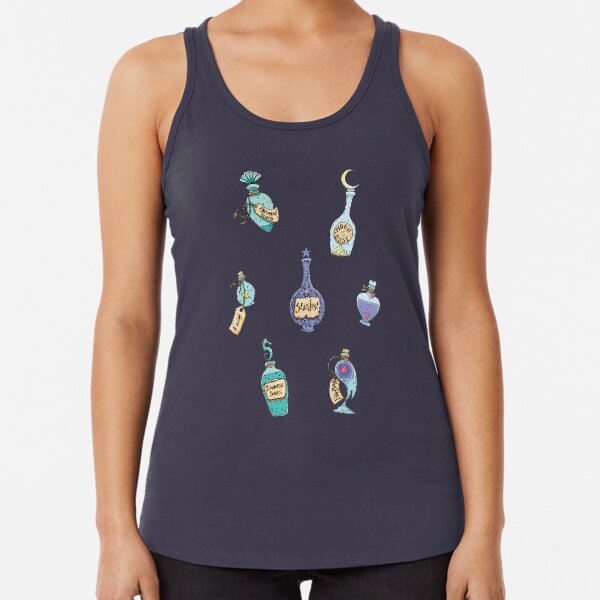 Spells & Potions artwork, Magical Potion Bottles Racerback Tank Top