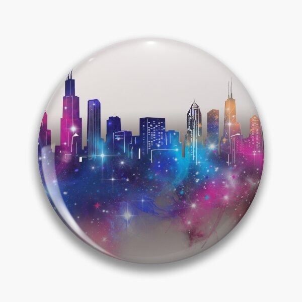 Item preview, chicago skyline designed and sold by BekimART2.