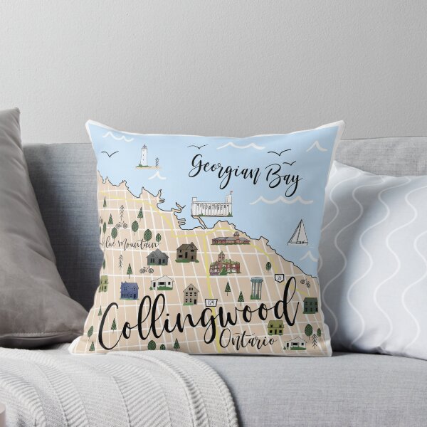 Item preview, Map of Collingwood, Ontario Canada designed and sold by Quick Brown Fox Canada.