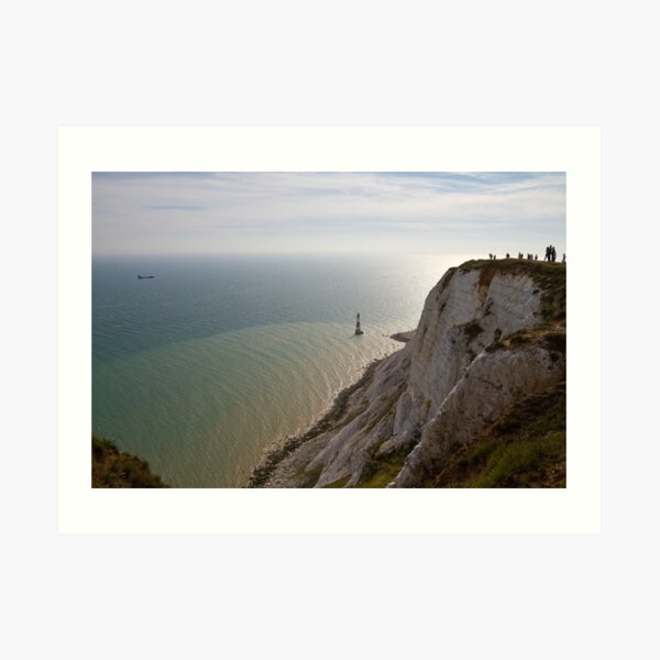 Avro Vulcan XH558 flying along beachy head Art Print