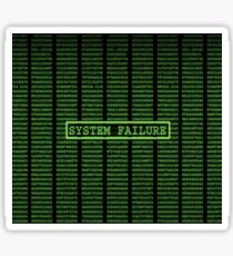 Pegatina Falla del sistema Matrix