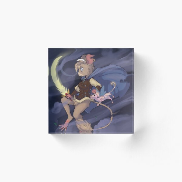 Misty Steppy Acrylic Block