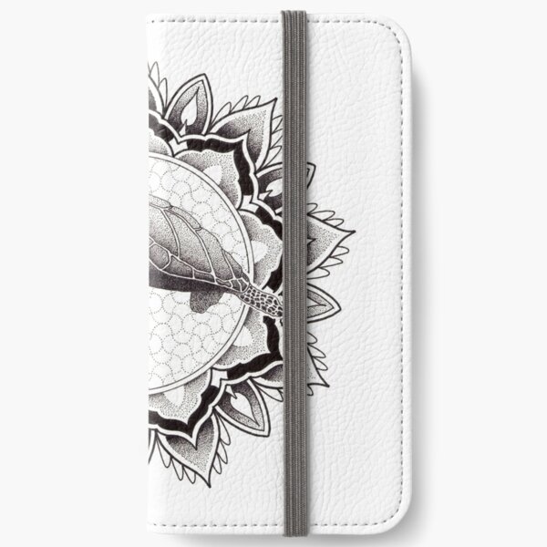 Dotwork sea turtle mandala iPhone Wallet