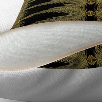 Alternate view of Golden Floral Creations (2) Floor Pillow
